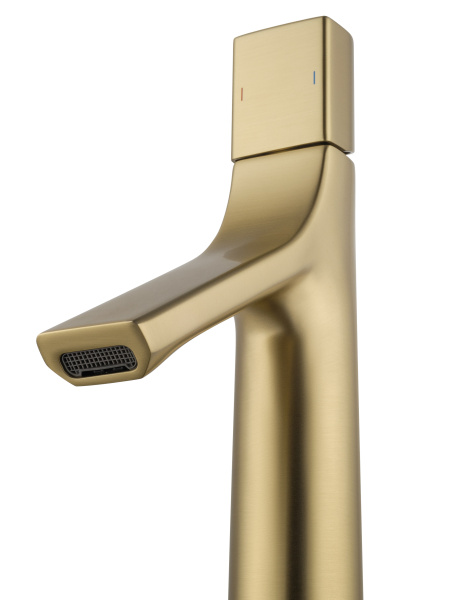 Смеситель для раковины высокий WONZON & WOGHAND The ONE, брашированное золото WW-H1011-BG Смеситель для раковины высокий WONZON & WOGHAND The ONE, брашированное золото WW-H1011-BG