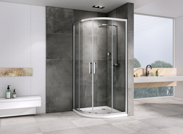 Душевой уголок (100х100) ABBER Schwarzer Diamant AG01100 хром