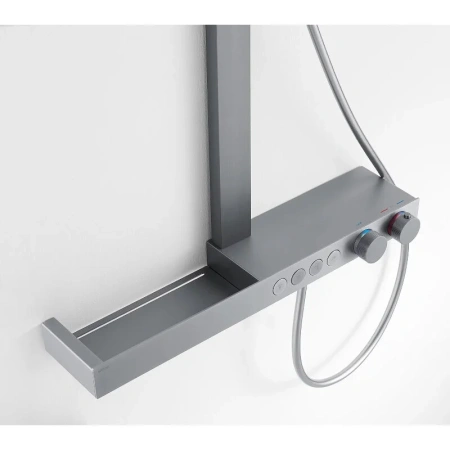 Душевая система с изливом Arrow AMG14GH872GG серый