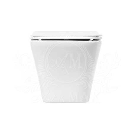 Унитаз подвесной безоботковый Art&Max PLATINO AM9321CHR (без сиденья)