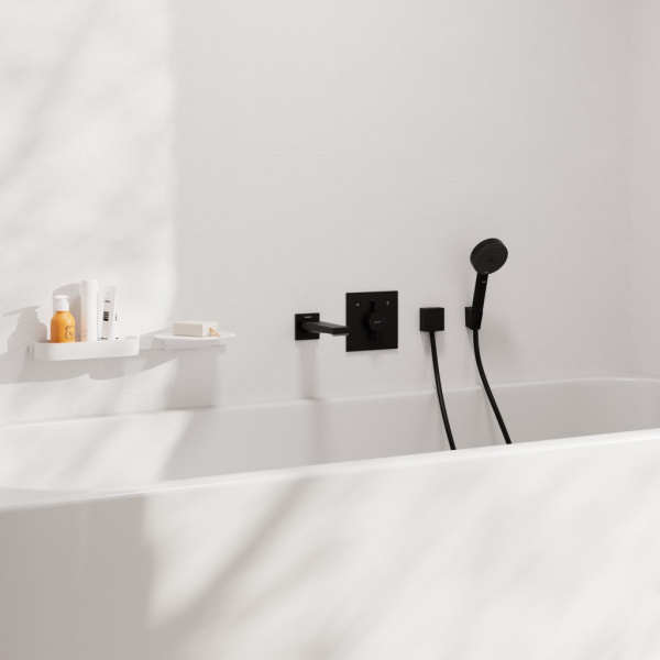 Излив для ванны Hansgrohe Tecturis E 73410670 черный матовый