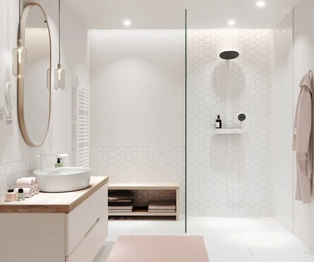 Душевая система Hansgrohe Pulsify Showerpipe 260 2jet 24240700, белый матовый