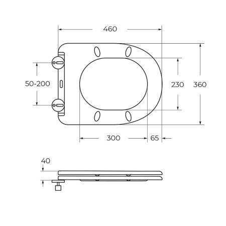 Унитаз приставной безободковый BelBagno FLAY-R BB1003CBR/SC с сиденьем микролифт
