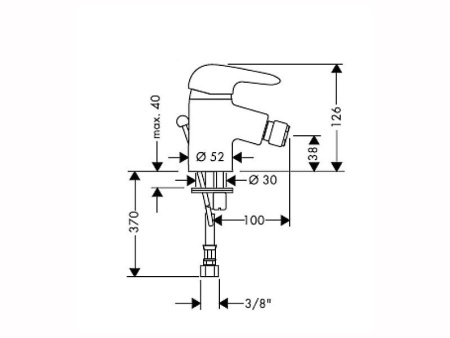 Смеситель для биде Hansgrohe Talis S 32202000