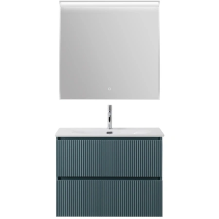 Тумба под раковину 70 BelBagno Uno UNO-MINI-700-2C-SO-AO голубой матовый, без раковины
