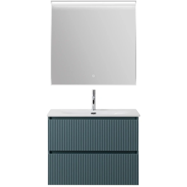 Тумба под раковину 90 BelBagno Uno UNO-900-2C-SO-AO голубой матовый, без раковины