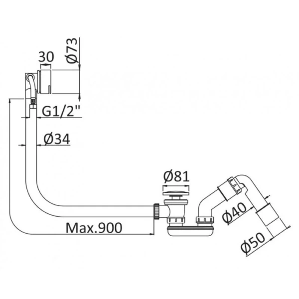Слив-перелив Cezares Czr CZR-B-STW-03/24