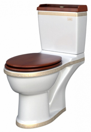 Унитаз-компакт Della Boston OAK Версаче (золото) DE7210900248