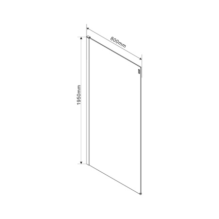 Душевой уголок Vincea  Como VSR-1C8014CL (140х80)  хром, стекло прозрачное