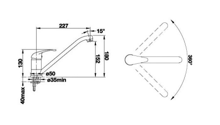 Комплект Blanco ENOS 40 S SILGRANIT + DARAS 513796D1