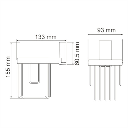 Держатель освежителя WasserKRAFT Abens K-3245