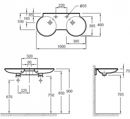 Раковина Jacob Delafon Formilia Spherik E4502-00