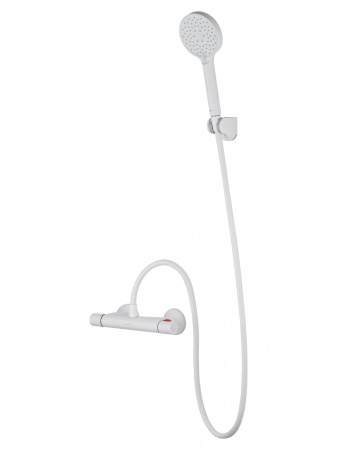 Смеситель для душа с термостатом WONZON & WOGHAND INN 5, белый матовый WW-B1005-A-MW