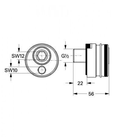 Эксцентрик Easy Fix GROHE 12088000