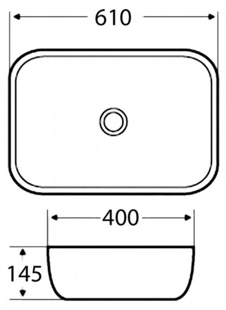 Раковина накладная BelBagno BB2143-P