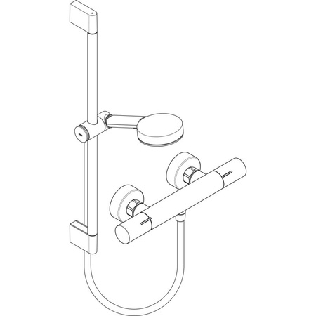 Термостат для душа с душевым гарнитуром Hansgrohe Pulsify Select S 105 3jet Relaxation EcoSmart 24262000 хром