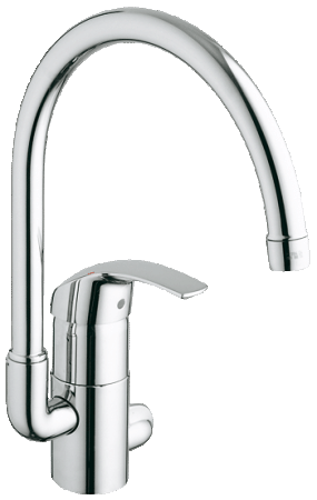Смеситель однорычажный для мойки, Grohe Eurosmart DN 15 33490 001 (33490001)