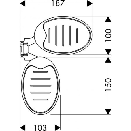 Мыльница Hansgrohe Raindance Cassetta 28698000