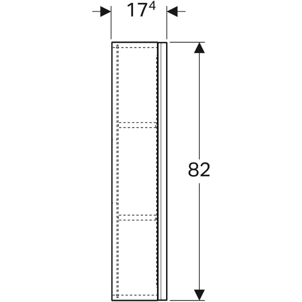 Шкаф Geberit Acanto 45x82 500.639.01.2