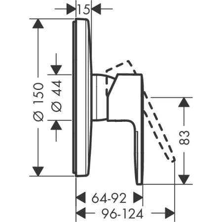 Смеситель для душа Vernis Blend Hansgrohe 71667670