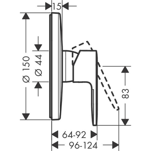 Смеситель для душа Vernis Blend Hansgrohe 71667670