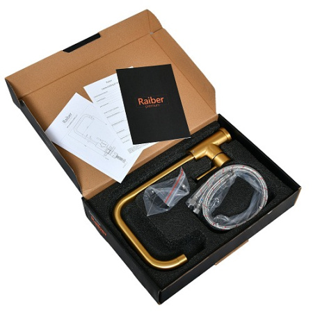 Смеситель для кухни Raiber Graceful RPG-013 золото