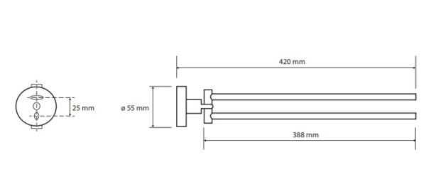 Полотенцедержатель двойной поворотный  Bemeta Dark 104204190