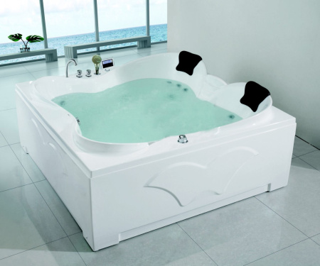 Акриловая ванна (187х187) Gemy G9089 K R с гидромассажем, правая