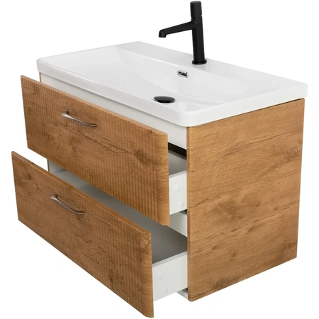 Тумба под раковину BelBagno Due DUE-800-2C-SO-RN-P без ручек, Rovere Nature