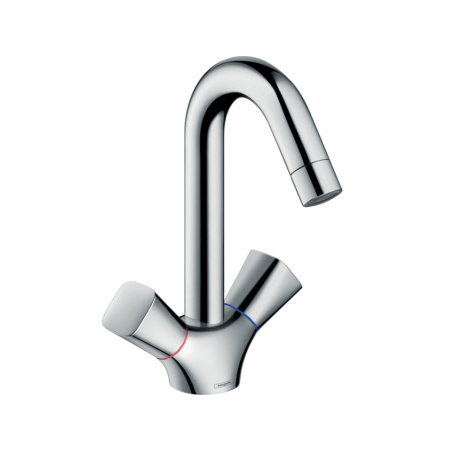 Смеситель для раковины с донным клапаном Hansgrohe Logis 71222000 хром