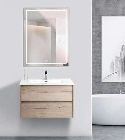 Зеркало (70х90) BelBagno Kraft SPC-KRAFT-700-900-LED-TCH-WARM с подсветкой
