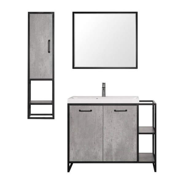 Тумба под раковину напольная Style Line ЛОФТ 80 ЛС-000010021 серый