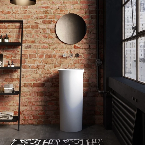 Раковина напольная (40х40) Kereasan The New Yorker 564501 белый