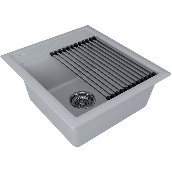 Кухонная мойка Paulmark  Stepia 45 PM114651-GRS серый дым