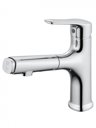 Смеситель для раковины с выдвижным изливом WONZON & WOGHAND, хром WW-AE4151-CR