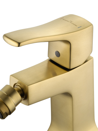 Смеситель для биде WONZON & WOGHAND FLEX, брашированное золото WW-88016072-BG