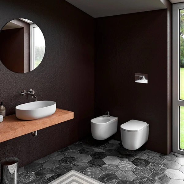 Раковина накладная (60х40) Kerasan Nolita 534301 белый глянец