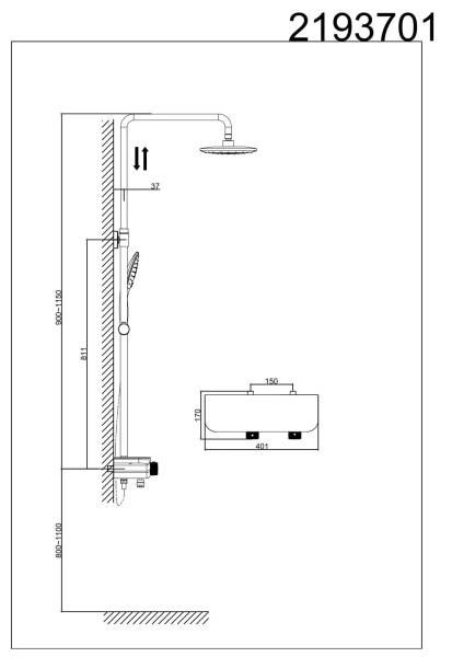 Душевая система D&K Bayern Potsdam (DA2193701B17)