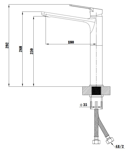 Смеситель для раковин ESKO SINGAPORE  black SB 25
