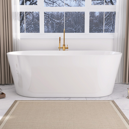 Акриловая ванна (170х80) ABBER AB9209 без гидромассажа, белый