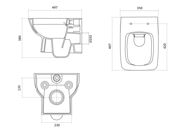 Комплект унитаза с инсталляцией Santek Нео 1WH501758