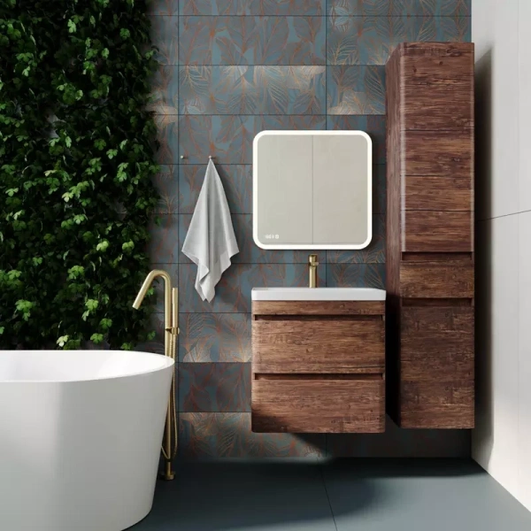 Пенал напольный с бельевой карзиной Style Line Атлантика 35 СС-00002222 левая