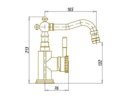 Смеситель для биде Bronze de Luxe Windsor 21688