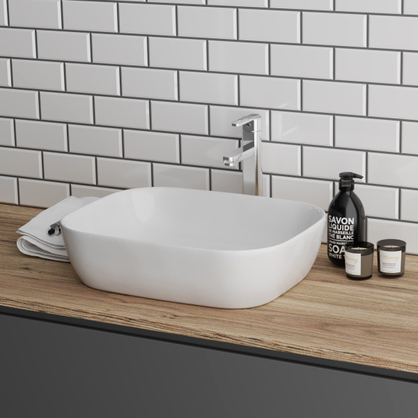 Раковина накладная (50,5х40,5) Grossman Style GR-3020, белый