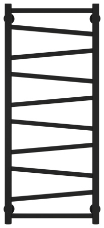 Полотенцесушитель Водяной Сунержа Сирокко (100х40) Матовый Черный 31-0253-1040