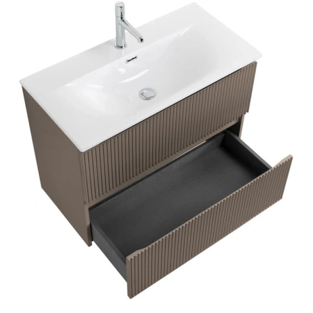 Тумба под раковину 80 BelBagno Uno UNO-MINI-800-2C-SO-СO бежевый матовый, без раковины