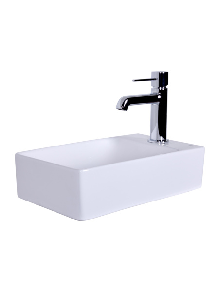 Раковина подвесная (37,5х21,5) Orange  B05-375LW белый глянец