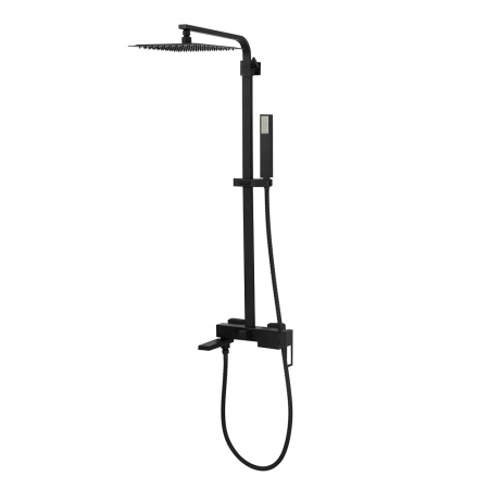 Душевая система с изливом BelBagno LUCELUC-VSCM-NERO