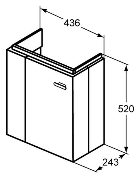Тумба под раковину Ideal Standard Connect Space 45 см E0370KR