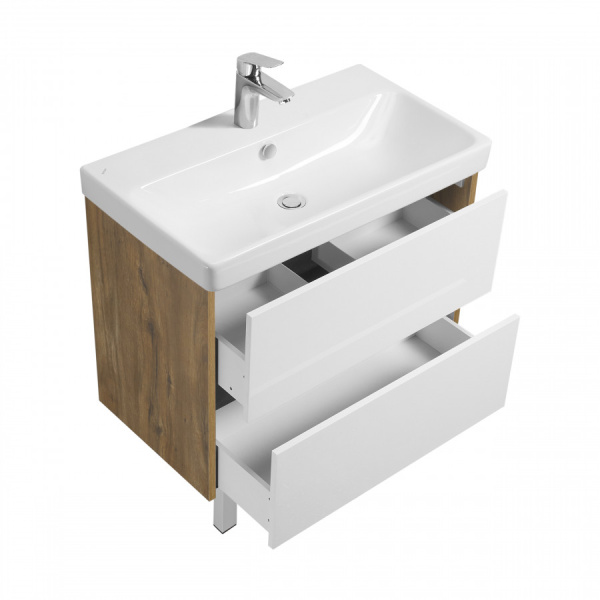Тумба с раковиной Aquaton Сканди 80 1A2830K0SDZ90
